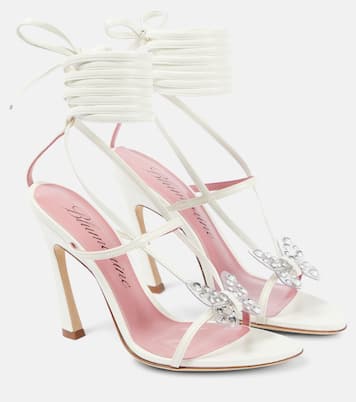 Butterfly 105 leather sandals | Blumarine