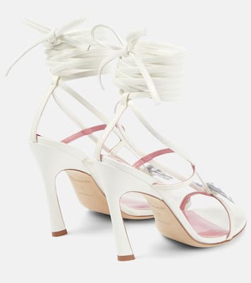 Butterfly 105 leather sandals | Blumarine