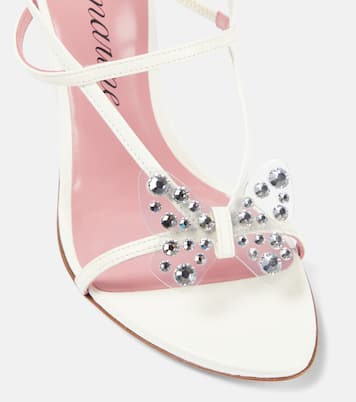 Butterfly 105 leather sandals | Blumarine