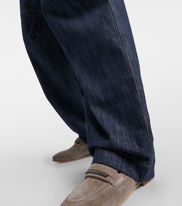 High-Rise Wide-Leg Jeans | Brunello Cucinelli