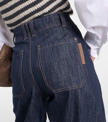High-Rise Wide-Leg Jeans | Brunello Cucinelli