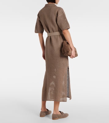 Vestido calado de algodón | Brunello Cucinelli
