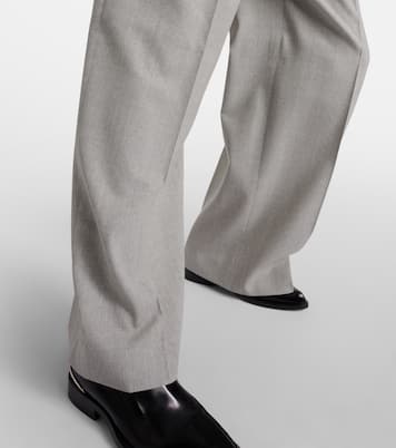 Weite High-Rise-Hose aus Wolle | Ami Paris