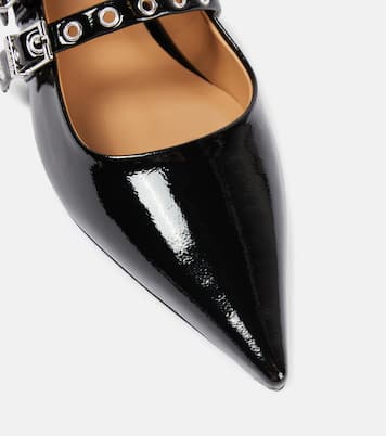 Ballerines en cuir synthétique | Ganni