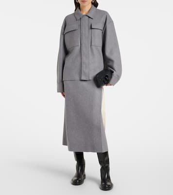 Falda envolvente de mezcla de lana | Jil Sander