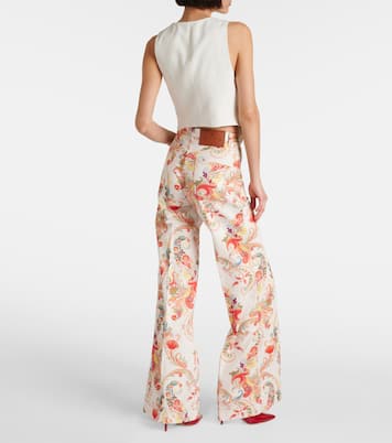 Jeans flared con stampa a vita alta | Etro
