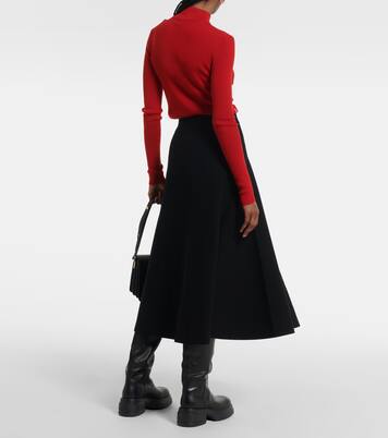 Gonna midi in misto lana | Moncler