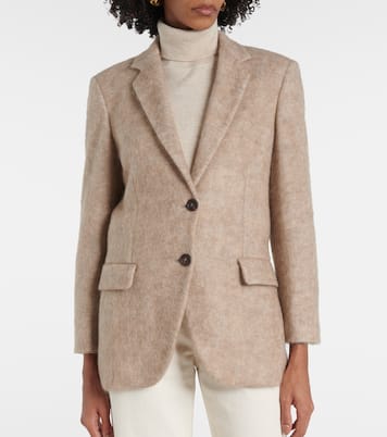 Wool, mohair, and cashmere-blend blazer | Brunello Cucinelli