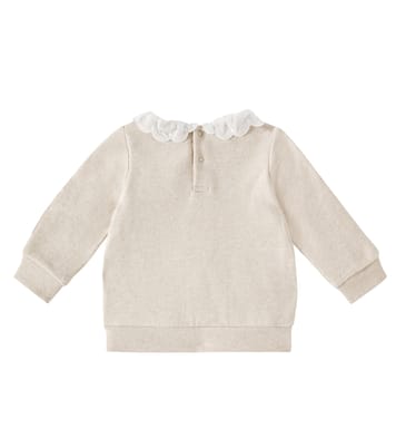 Baby cotton jersey sweatshirt | Chloé Kids