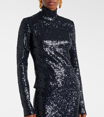 Sequined turtleneck top | Polo Ralph Lauren