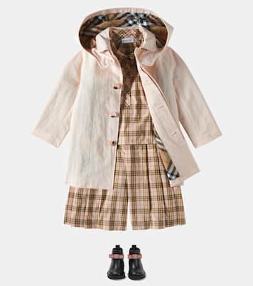 Blusa de algodón con Burberry Check | Burberry Kids