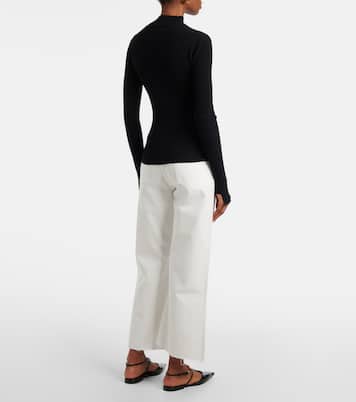 Top acanalado de mezcla de algodón | Victoria Beckham