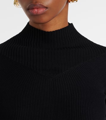 Top acanalado de mezcla de algodón | Victoria Beckham