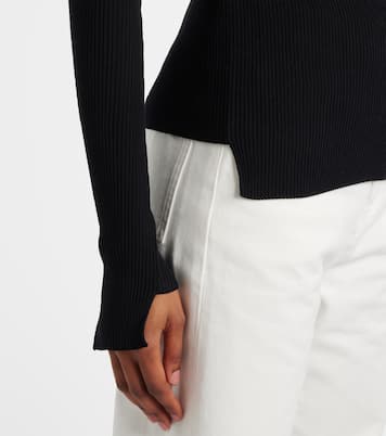 Top acanalado de mezcla de algodón | Victoria Beckham