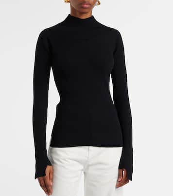 Top acanalado de mezcla de algodón | Victoria Beckham