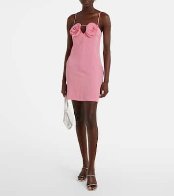 Abito corto con applicazioni floreali | Blumarine