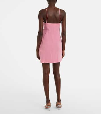 Abito corto con applicazioni floreali | Blumarine