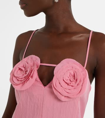 Abito corto con applicazioni floreali | Blumarine