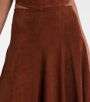 Gonna midi Sabrina in suede | Stouls