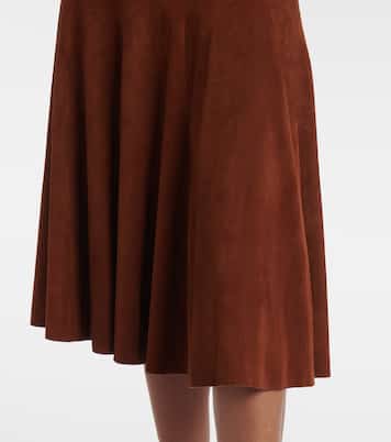 Gonna midi Sabrina in suede | Stouls