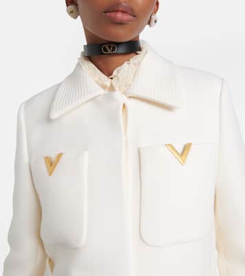 VGold wool drill coat | Valentino