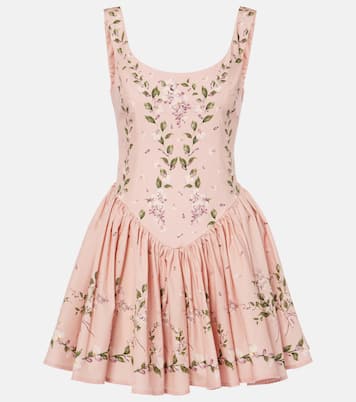 Vestido corsé Pluma Wisteria de algodón | Agua by Agua Bendita