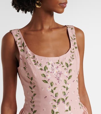 Vestido corsé Pluma Wisteria de algodón | Agua by Agua Bendita