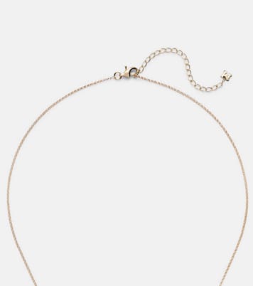 Pearl Curl 14kt gold pendant necklace with freshwater pearl | Mateo