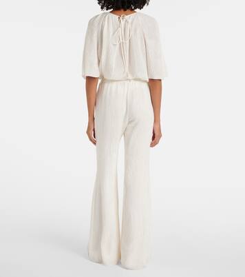 Pantaloni flared Claud in seta | Gabriela Hearst