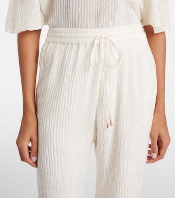 Pantaloni flared Claud in seta | Gabriela Hearst
