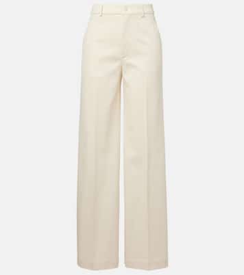 Pantalon ample en coton à taille haute | Moncler