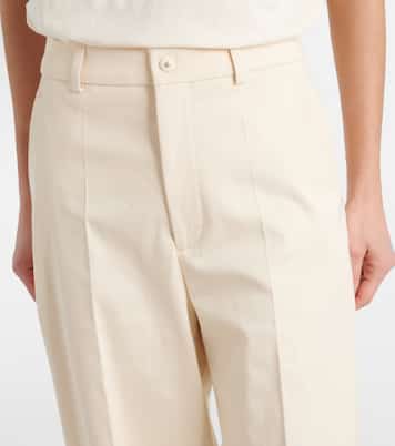 Pantalon ample en coton à taille haute | Moncler