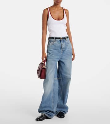 Jean ample à taille basse | Gucci