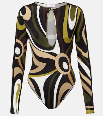 Body in raso con stampa Marmo | Pucci