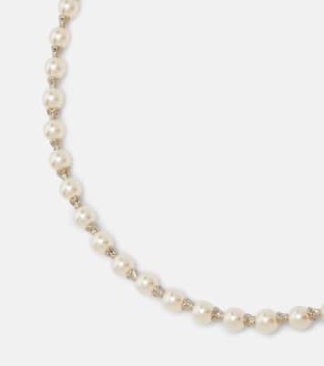 Collar de perlas sintéticas adornado | Alessandra Rich