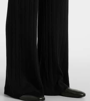 Pantalones rectos Alemi de pointelle | Velvet