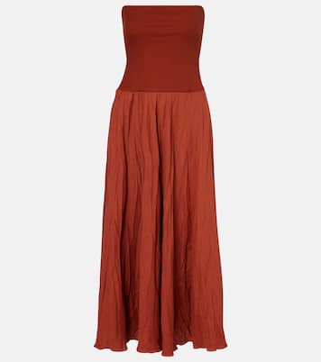 Light And Sound linen-blend maxi dress | Johanna Ortiz