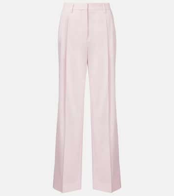 Pantaloni regular in cotone a vita alta | Toteme