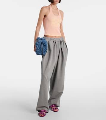 Pochette Flamenco Medium en jean | Loewe