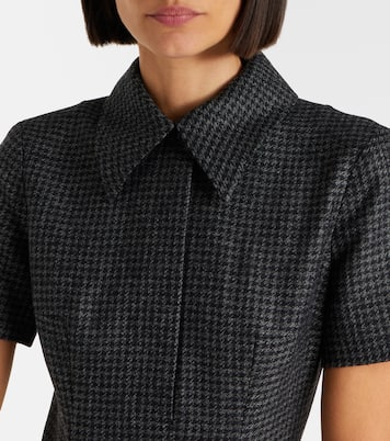 Robe midi Jody en laine mélangée à carreaux | Emilia Wickstead