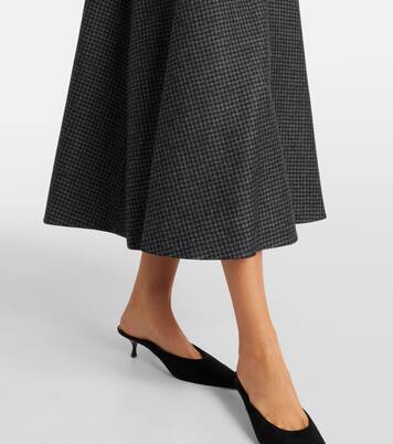 Robe midi Jody en laine mélangée à carreaux | Emilia Wickstead