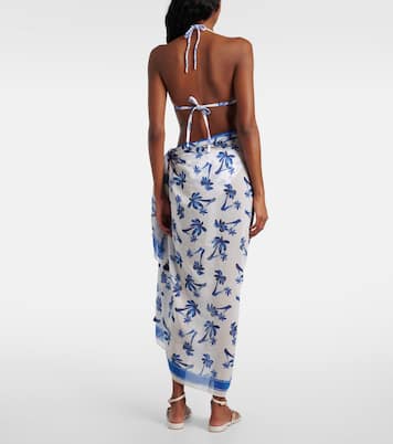 Pareo Palm Beach in cotone e seta | Heidi Klein