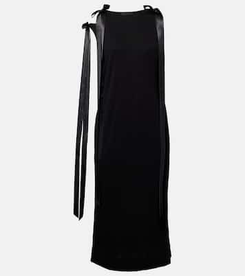 Bow-detail jersey midi dress | Simone Rocha