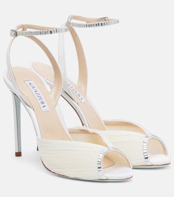 صندل مزين بالكريستال Be Mine 105 | Aquazzura