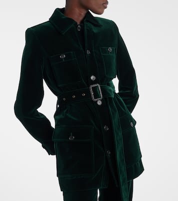 Saharienne cotton velvet jacket | Saint Laurent