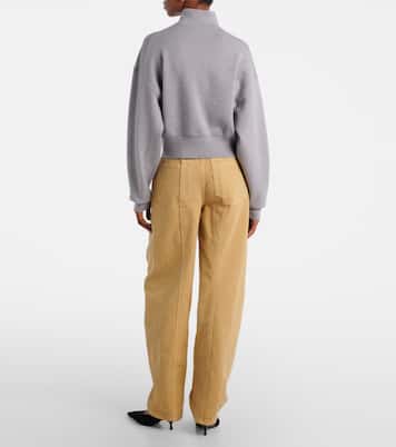 Wool-blend half-zip sweater | Victoria Beckham