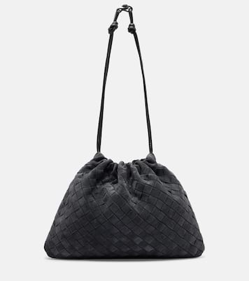 Pochette Dustbag Small Intrecciato en daim | Bottega Veneta