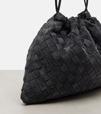 Pochette Dustbag Small Intrecciato en daim | Bottega Veneta