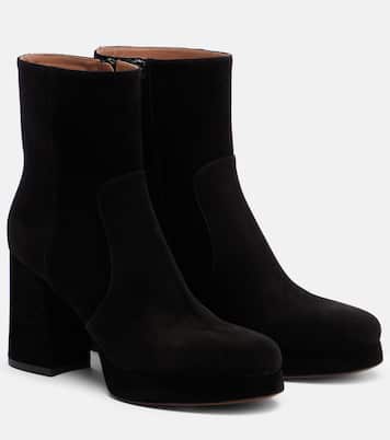 Ankle Boots Fawcette aus Veloursleder | Valentino Garavani