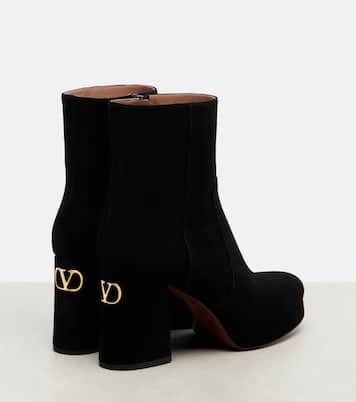 Ankle Boots Fawcette aus Veloursleder | Valentino Garavani